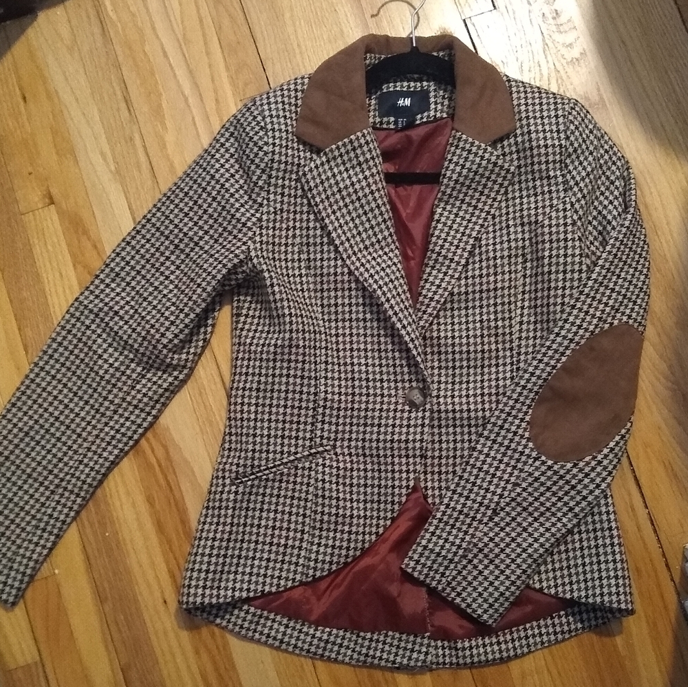 H&M English Plaid Blazer